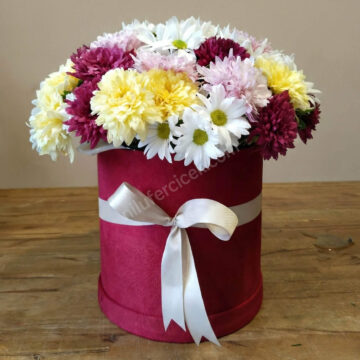 cicek-buketi-bordo-silindir-kutu