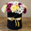 cicek-buketi-siyah-silindir-kutu